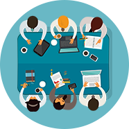 群策群力、相互协作